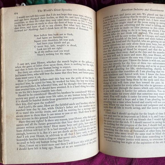 1942 The World's Greatest Speeches. Edited by Lewis Copeland, Vintage Book - Picture 8 of 12